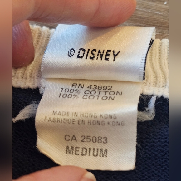 Rare Vintage Disney Mickey Donald Goofy Golfing Knit Thick Striped Sweater - Picture 8 of 12